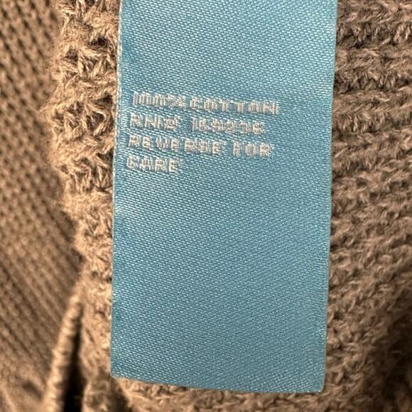 J Mclaughlin Sweater Women Large Gray Zip Cardigan Waffle Knit Minimalist Preppy - Picture 8 of 13